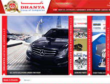 Tablet Screenshot of dhanyagroup.com